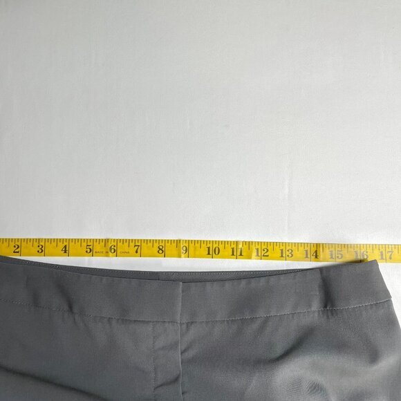 Lafayette 148‎ Stretch Wool Pants Womens 10 Gray Trousers Straight Leg - Picture 10 of 13